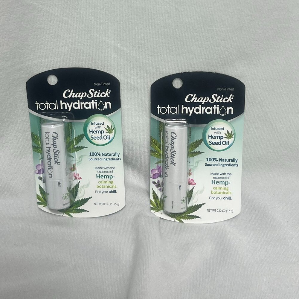 Chapstick Total Hydration Soothing Botanical Natural 2 Pack Two Pack